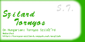 szilard tornyos business card